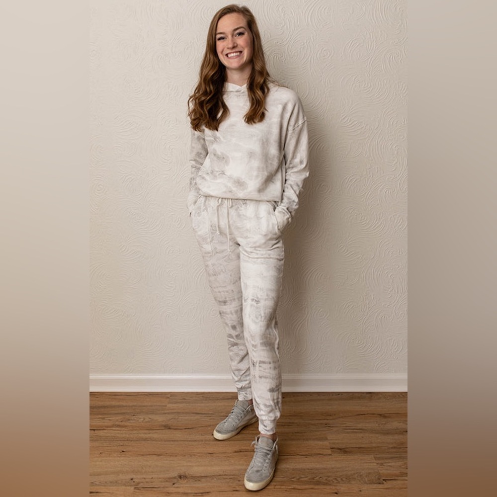 Mod-O-Doc Neutral Marbled Tie-Dye jogger pants Women’s XSmall